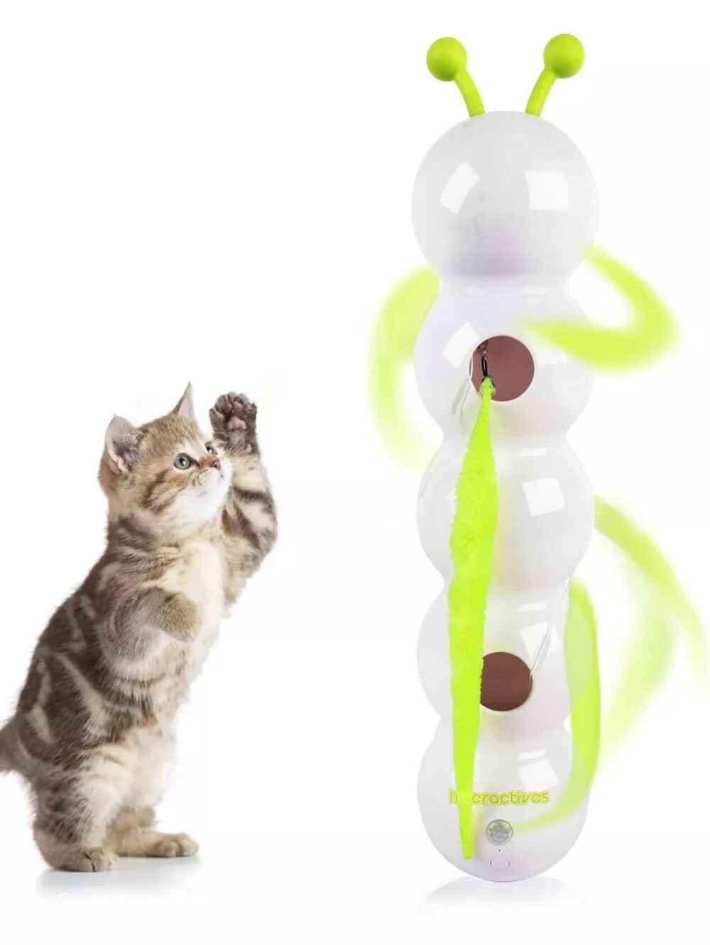 NIB Allforpaws Interactive Cat Toys Wack'A'Worm Post Cat Toy